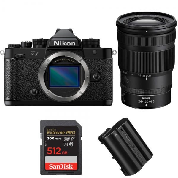 Nikon Zf + 24-120mm f/4 S + 1 SanDisk 512GB Extreme PRO UHS-II SDXC 300 MB/s + 1 Nikon EN-EL15C-1