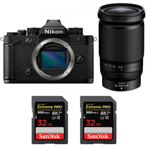 Nikon Zf + 28-400mm f/4-8 VR + 2 SanDisk 32GB Extreme PRO UHS-II SDXC 300 MB/s-1