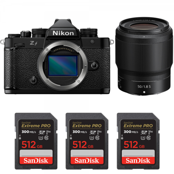 Nikon Zf + 50mm f/1.8 S + 3 SanDisk 512GB Extreme PRO UHS-II SDXC 300 MB/s-1