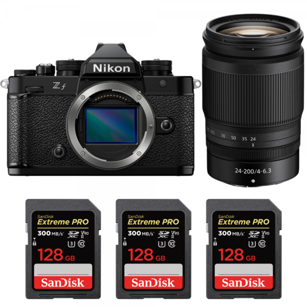 Nikon Zf + 24-200mm f/4-6.3 VR + 3 SanDisk 128GB Extreme PRO UHS-II SDXC 300 MB/s-1