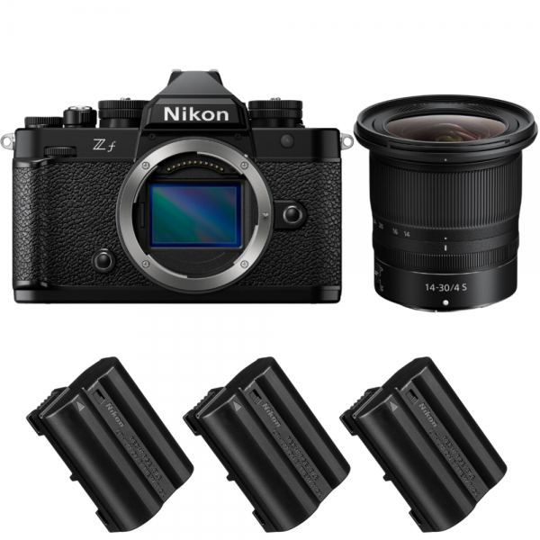 Nikon Zf + 14-30mm f/4 S + 3 Nikon EN-EL15C-1