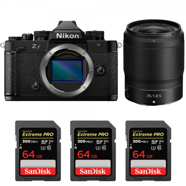 Nikon Zf + 35mm f/1.8 S + 3 SanDisk 64GB Extreme PRO UHS-II SDXC 300 MB/s-1