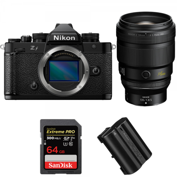 Nikon Zf + 135mm f/1.8 S Plena + 1 SanDisk 64GB Extreme PRO UHS-II SDXC 300 MB/s + 1 Nikon EN-EL15C-1