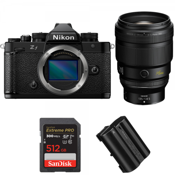 Nikon Zf + 135mm f/1.8 S Plena + 1 SanDisk 512GB Extreme PRO UHS-II SDXC 300 MB/s + 1 Nikon EN-EL15C-1