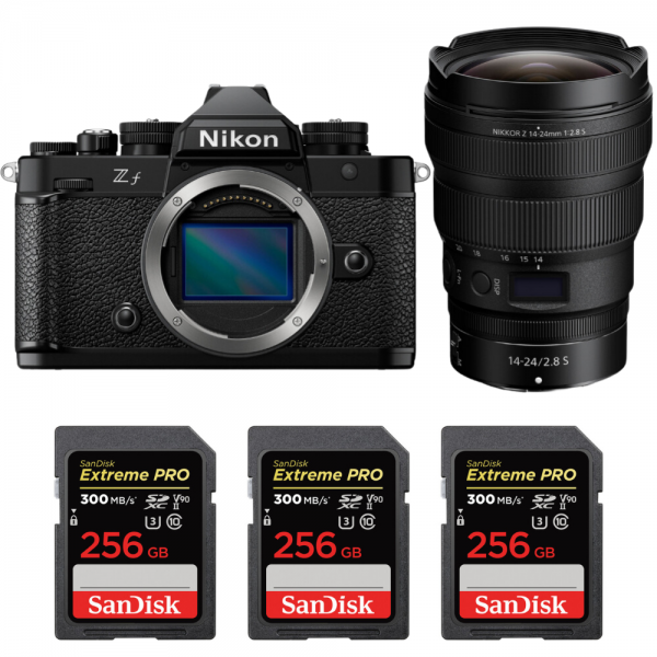 Nikon Zf + 14-24mm f/2.8 S + 3 SanDisk 256GB Extreme PRO UHS-II SDXC 300 MB/s-1