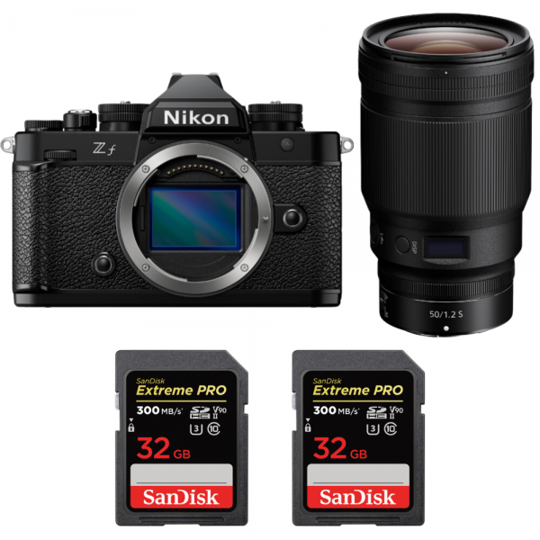 Nikon Zf + 50mm f/1.2 S + 2 SanDisk 32GB Extreme PRO UHS-II SDXC 300 MB/s-1