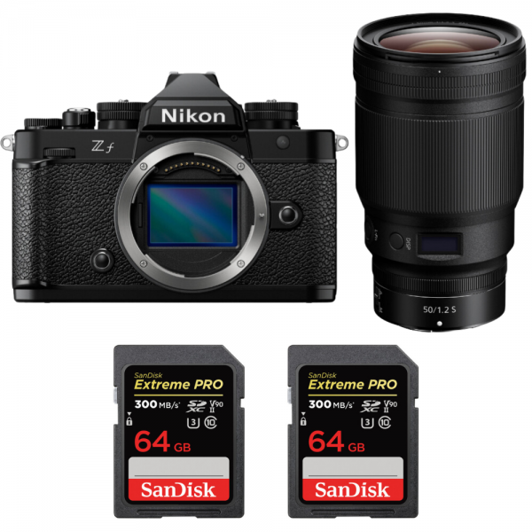 Nikon Zf + 50mm f/1.2 S + 2 SanDisk 64GB Extreme PRO UHS-II SDXC 300 MB/s-1