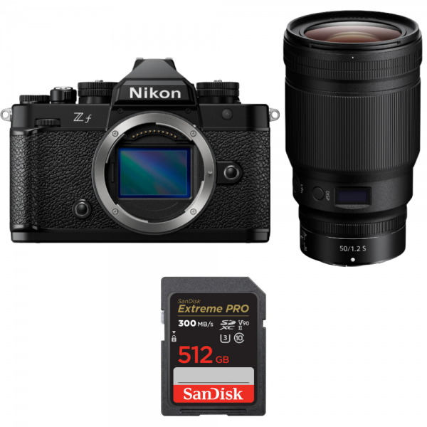 Nikon Zf + 50mm f/1.2 S + 1 SanDisk 512GB Extreme PRO UHS-II SDXC 300 MB/s-1