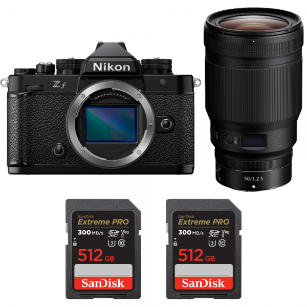 Nikon Zf + 50mm f/1.2 S + 2 SanDisk 512GB Extreme PRO UHS-II SDXC 300 MB/s-1