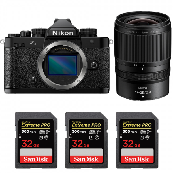 Nikon Zf + 17-28mm f/2.8 + 3 SanDisk 32GB Extreme PRO UHS-II SDXC 300 MB/s-1