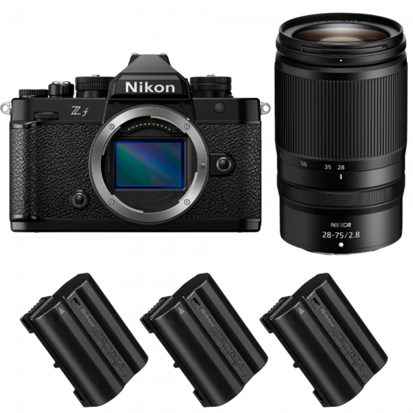 Nikon Zf + 28-75mm f/2.8 + 3 Nikon EN-EL15C-1