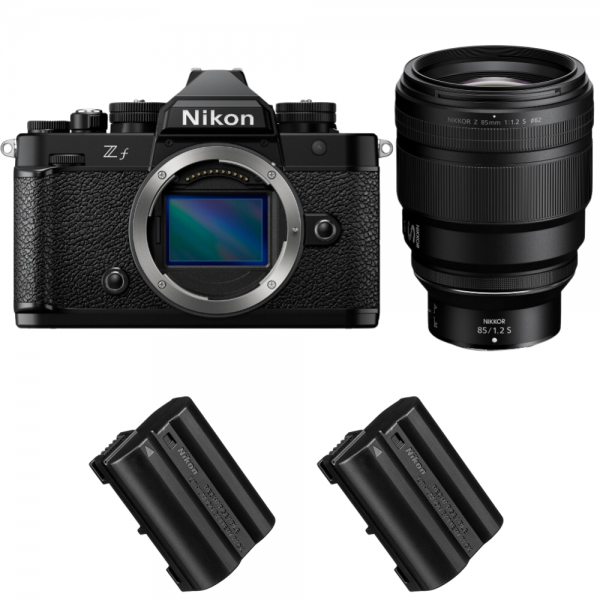 Nikon Zf + 85mm f/1.2 S + 2 Nikon EN-EL15C-1
