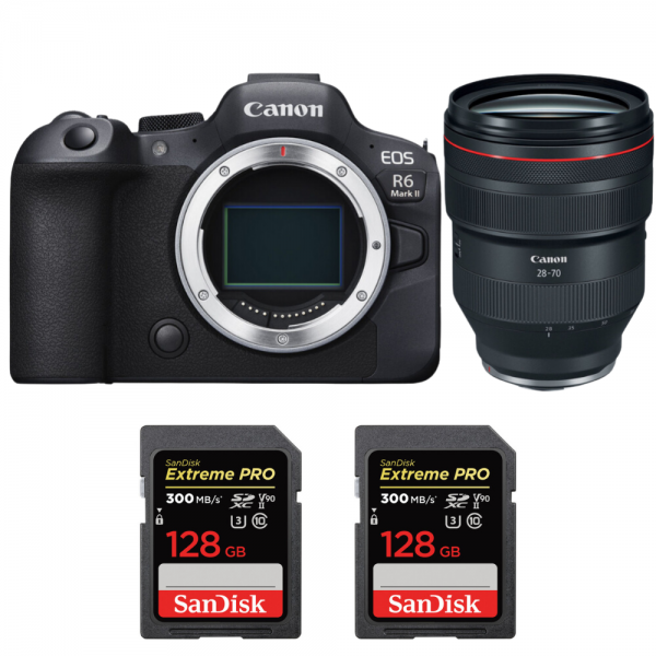 Canon EOS R6 Mark II + RF 28-70mm f/2 L USM + 2 SanDisk 128GB Extreme PRO UHS-II SDXC 300 MB/s-1