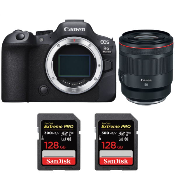 Canon EOS R6 Mark II + RF 50 mm f/1,2 L USM + 2 SanDisk 128GB Extreme PRO UHS-II SDXC 300 MB/s-1