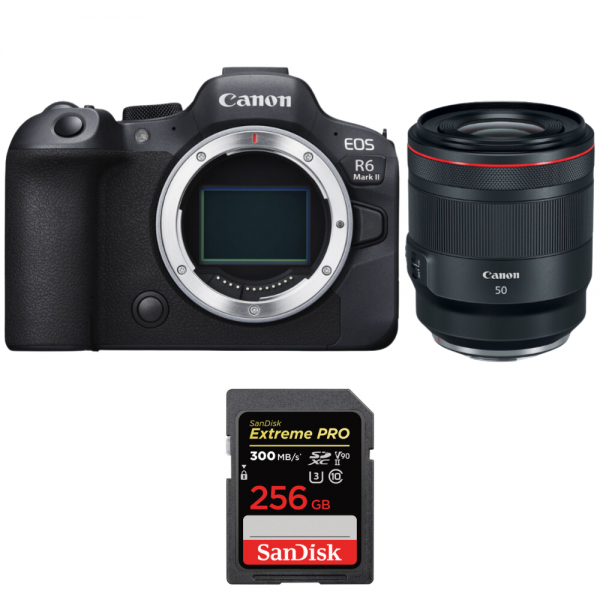 Canon EOS R6 Mark II + RF 50mm f/1.2 L USM + 1 SanDisk 256GB Extreme PRO UHS-II SDXC 300 MB/s-1