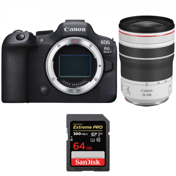 Canon EOS R6 Mark II + RF 70-200 mm f/4 L IS USM + 1 SanDisk 64GB Extreme PRO UHS-II SDXC 300 MB/s-1