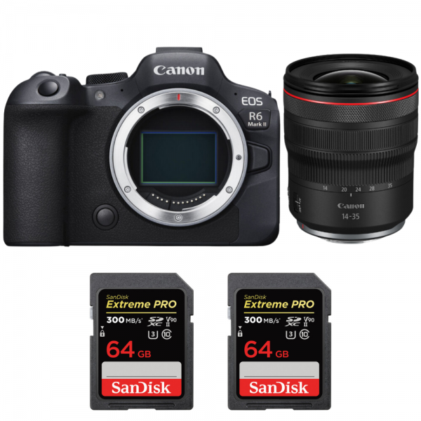Canon EOS R6 Mark II + RF 14-35 mm f/4 L IS USM + 2 SanDisk 64GB Extreme PRO UHS-II SDXC 300 MB/s-1