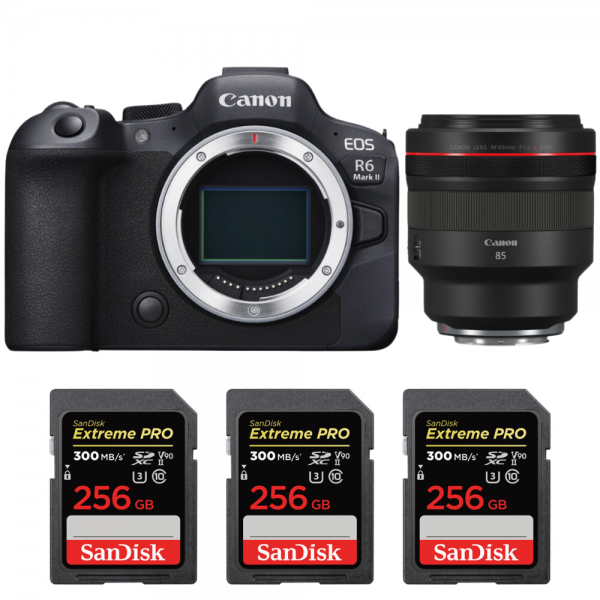 Canon EOS R6 Mark II + RF 85 mm f/1,2 L USM + 3 SanDisk 256GB Extreme PRO UHS-II SDXC 300 MB/s-1