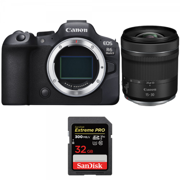 Canon EOS R6 Mark II + RF 15-30 mm f/4,5-6,3 IS STM + 1 SanDisk 32GB Extreme PRO UHS-II SDXC 300 MB/s-1
