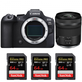 Canon EOS R6 Mark II + RF 15-30 mm f/4,5-6,3 IS STM + 3 SanDisk 64GB Extreme PRO UHS-II SDXC 300 MB/s-1