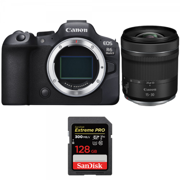 Canon EOS R6 Mark II + RF 15-30 mm f/4,5-6,3 IS STM + 1 SanDisk 128GB Extreme PRO UHS-II SDXC 300 MB/s-1