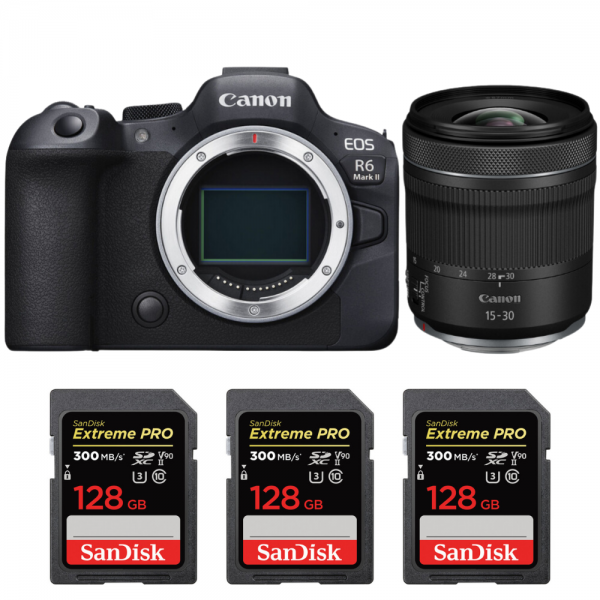 Canon EOS R6 Mark II + RF 15-30 mm f/4,5-6,3 IS STM + 3 SanDisk 128GB Extreme PRO UHS-II SDXC 300 MB/s-1