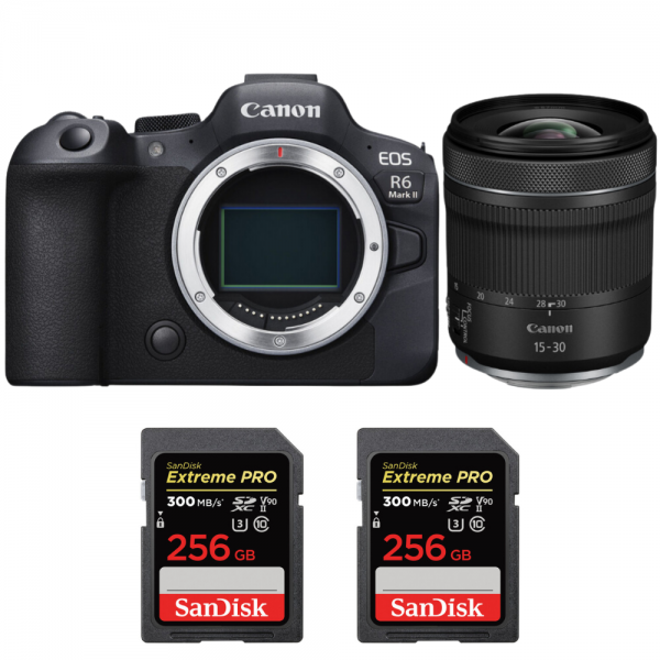 Canon EOS R6 Mark II + RF 15-30 mm f/4,5-6,3 IS STM + 2 SanDisk 256GB Extreme PRO UHS-II SDXC 300 MB/s-1