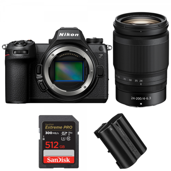 Nikon Z6 III + Z 24-200mm f/4-6.3 VR + 1 SanDisk 512GB Extreme PRO UHS-II SDXC 300 MB/s + 1 Nikon EN-EL15c-1