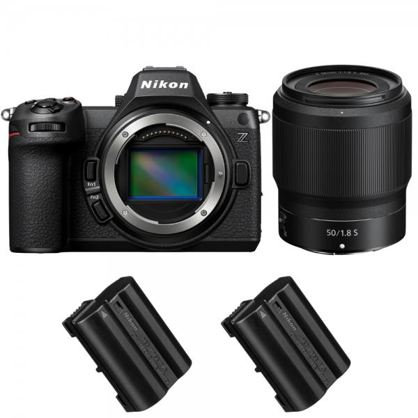 Nikon Z6 III + Z 50mm f/1.8 S + 2 Nikon EN-EL15c-1