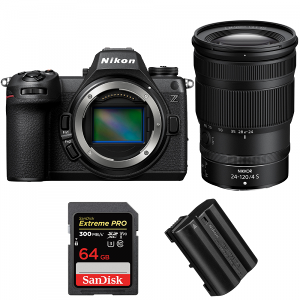 Nikon Z6 III + Z 24-120mm f/4 S + 1 SanDisk 64GB Extreme PRO UHS-II SDXC 300 MB/s + 1 Nikon EN-EL15c-1