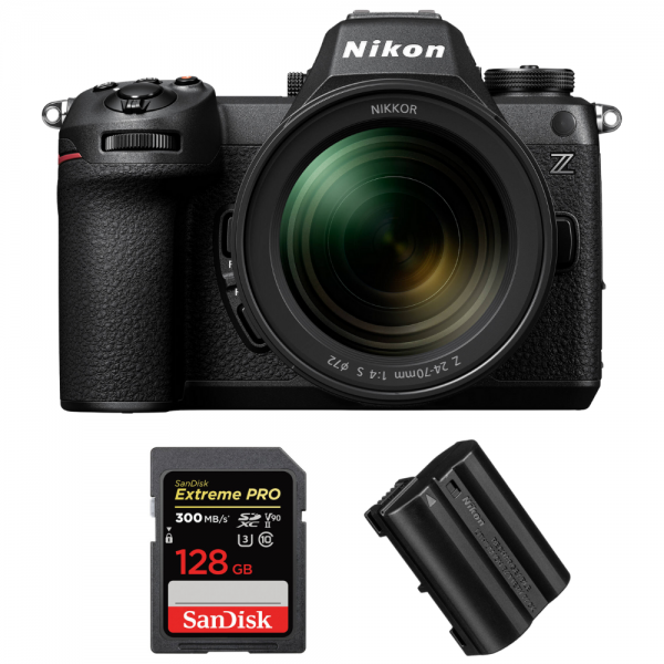 Nikon Z6 III + Z 24-70mm f/4 S + 1 SanDisk 128GB Extreme PRO UHS-II SDXC 300 MB/s + 1 Nikon EN-EL15c-1