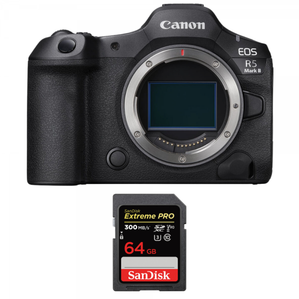 Canon EOS R5 Mark II + 1 SanDisk 64GB Extreme PRO UHS-II SDXC 300 MB/s-1