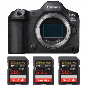 Canon EOS R5 Mark II + 3 SanDisk 512GB Extreme PRO UHS-II SDXC 300 MB/s-1