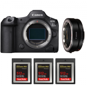 Canon EOS R5 Mark II + EF-EOS R + 3 SanDisk 512GB Extreme PRO CFexpress Type B-1