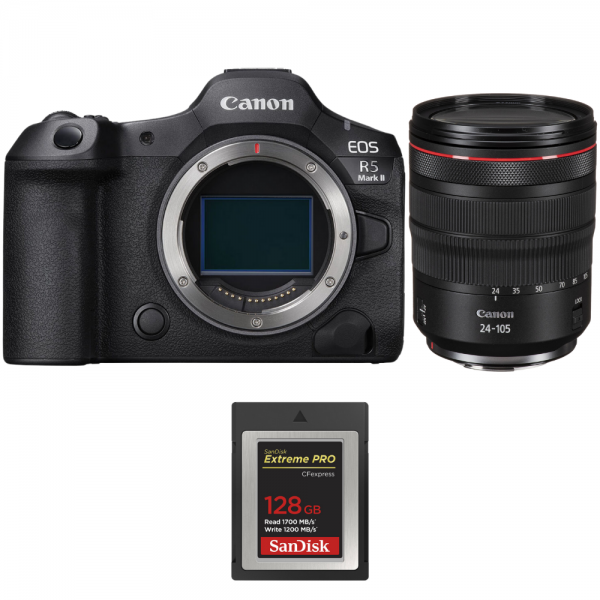 Canon EOS R5 Mark II + RF 24-105mm f/4 L IS USM + 1 SanDisk 128GB Extreme PRO CFexpress Type B-1