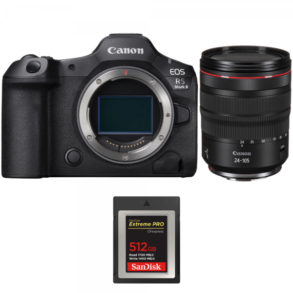 Canon EOS R5 Mark II + RF 24-105mm f/4 L IS USM + 1 SanDisk 512GB Extreme PRO CFexpress Type B-1