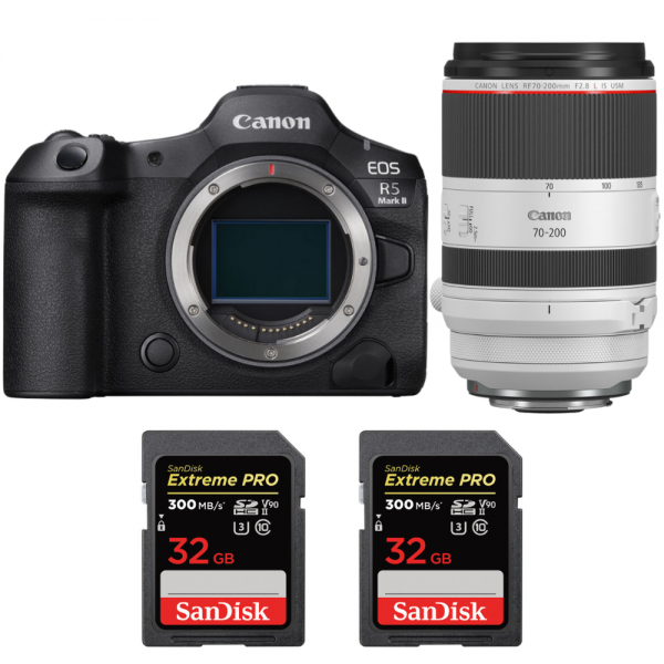 Canon EOS R5 Mark II + RF 70-200mm f/2.8 L IS USM + 2 SanDisk 32GB Extreme PRO UHS-II SDXC 300 MB/s-1