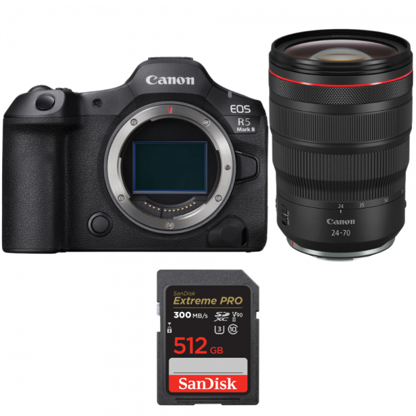 Canon EOS R5 Mark II + RF 24-70mm f/2.8 L IS USM + 1 SanDisk 512GB Extreme PRO UHS-II SDXC 300 MB/s-1