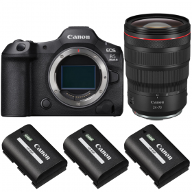 Canon EOS R5 Mark II + RF 24-70mm f/2.8 L IS USM + 3 Canon LP-E6P-1