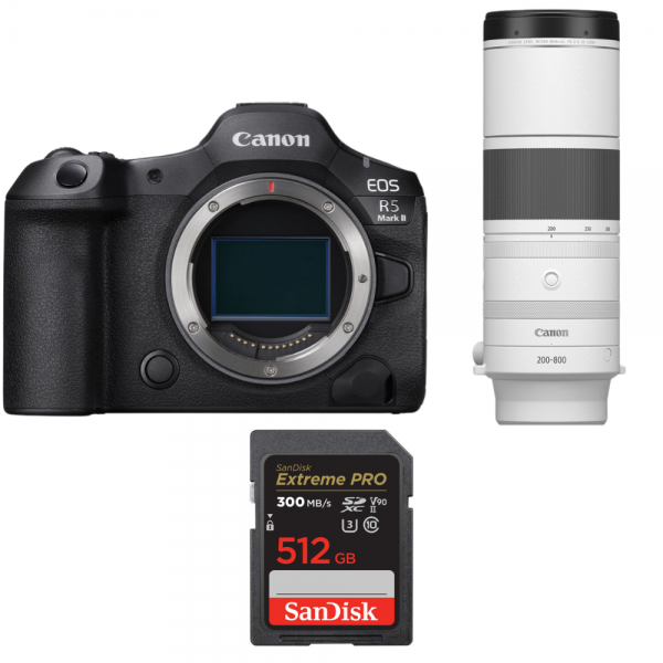 Canon EOS R5 Mark II + RF 200-800mm f/6.3-9 IS USM + 1 SanDisk 512GB Extreme PRO UHS-II SDXC 300 MB/s-1