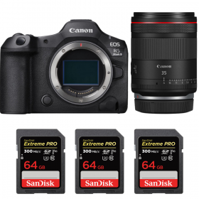 Canon EOS R5 Mark II + RF 35mm f/1.4 L VCM + 3 SanDisk 64GB Extreme PRO UHS-II SDXC 300 MB/s-1