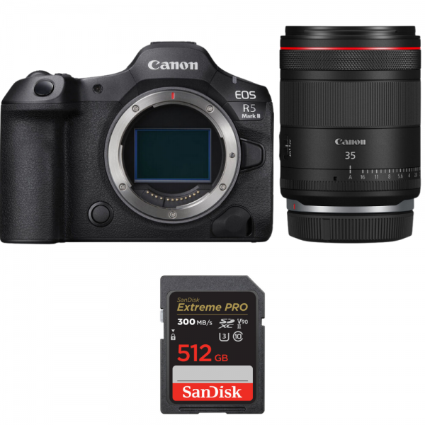 Canon EOS R5 Mark II + RF 35mm f/1.4 L VCM + 1 SanDisk 512GB Extreme PRO UHS-II SDXC 300 MB/s-1