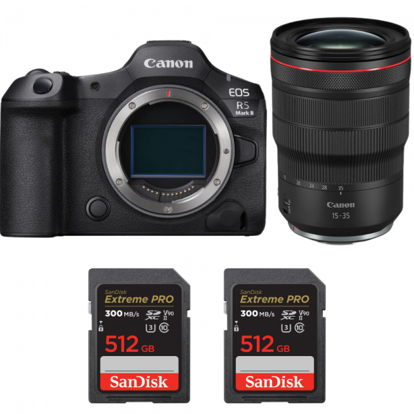 Canon EOS R5 Mark II + RF 15-35mm f/2.8 L IS USM + 2 SanDisk 512GB Extreme PRO UHS-II SDXC 300 MB/s-1