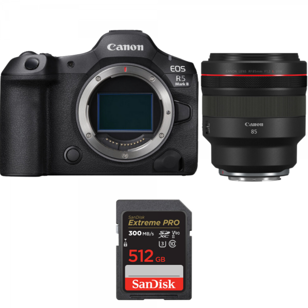 Canon EOS R5 Mark II + RF 85mm f/1.2 L USM + 1 SanDisk 512GB Extreme PRO UHS-II SDXC 300 MB/s-1