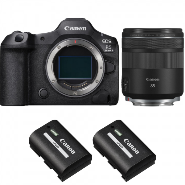 Canon EOS R5 Mark II + RF 85mm f/2 Macro IS STM + 2 Canon LP-E6P-1