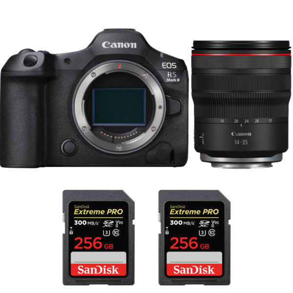 Canon EOS R5 Mark II + RF 14-35mm f/4 L IS USM + 2 SanDisk 256GB Extreme PRO UHS-II SDXC 300 MB/s-1