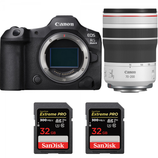 Canon EOS R5 Mark II + RF 70-200mm f/4 L IS USM + 2 SanDisk 32GB Extreme PRO UHS-II SDXC 300 MB/s-1