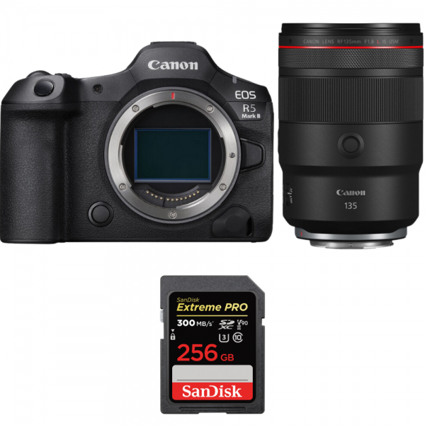 Canon EOS R5 Mark II + RF 135mm f/1.8 L IS USM + 1 SanDisk 256GB Extreme PRO UHS-II SDXC 300 MB/s-1