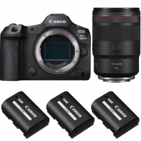 Canon EOS R5 Mark II + RF 135mm f/1.8 L IS USM + 3 Canon LP-E6P-1