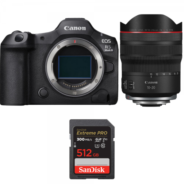 Canon EOS R5 Mark II + RF 10-20mm f/4 L IS STM + 1 SanDisk 512GB Extreme PRO UHS-II SDXC 300 MB/s-1